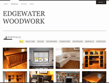 Tablet Screenshot of edgewaterwoodwork.com